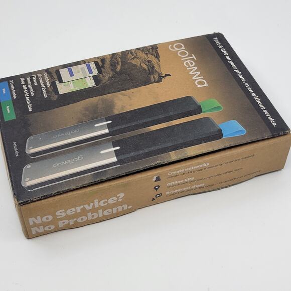 goTenna Mesh Set Off-Grid SMS And GPS Devices Blue and Green Set New, open box - Picture 1 of 11